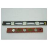 Vintage wooden level, metal level