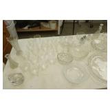 Collection of Clear Vintage Glass Pieces