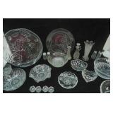 Collection of Clear Vintage Glass Pieces