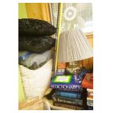 Books, Decor, Shop Broom, Blanket