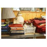 Books, Decor, Shop Broom, Blanket