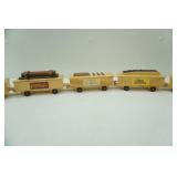 Walt Disney Watch Collectors Club Wooden Train Set. Engine and 6 Cars