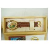 Walt Disney Watch Collectors Club Wooden Train Set. Engine and 6 Cars