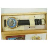 Walt Disney Watch Collectors Club Wooden Train Set. Engine and 6 Cars