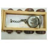 Walt Disney Watch Collectors Club Wooden Train Set. Engine and 6 Cars