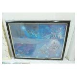 Framed Disney Posters (3ct) , Framed Black Panther Poster (1ct)