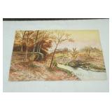 Vintage Original Watercolor Paintings