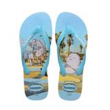 Havaianas Flip-Flops Blue Beach Scene, Size Women