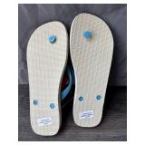 Havaianas Flip-Flops Blue Beach Scene, Size Women