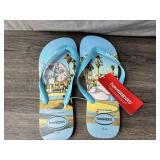 Havaianas Flip-Flops Blue Beach Scene, Size Women
