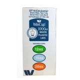 WinCup DT18 White Plastic Lids for 12-20 Oz Cups