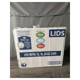 WinCup DT18 White Plastic Lids for 12-20 Oz Cups