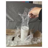 WinCup DT18 White Plastic Lids for 12-20 Oz Cups