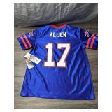 Buffalo Bills Josh Allen #17 NFL Football Jersey, Size Youth Medium - Brand New