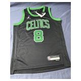 Nike Jordan Boston Celtics Nike Kristaps Porzingis #8 Size Youth Medium NBA Jersey, $100 Retail - Brand New