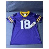 Minnesota Vikings NFL #18 Justin Jefferson Size Youth Small Team Apparel Brand Jersey -  Brand New