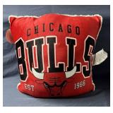 Red Chicago Bulls Basketball Decorative Pillow - New