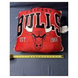 Red Chicago Bulls Basketball Decorative Pillow - New