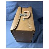 Music Cassette Tapes with Brown hard-shell case
