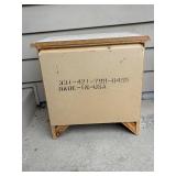 Two-Drawer Nightstand with Ribbon Accent, 22" x 22" x 16"