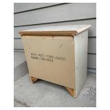 Two-Drawer Nightstand with Ribbon Accent, 22" x 22" x 16"