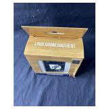 FOCO NBA Official 4-Pack Ceramic Coaster Set Minnesota Timberwolves - Brand New