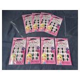 Girlie Nails 8 packs of 24 Full Cover Nail Stickers - Brand New