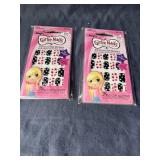 Girlie Nails 8 packs of 24 Full Cover Nail Stickers - Brand New