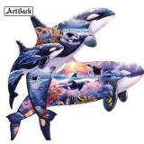 SunOut Orcas at Play 1000 piece puzzle - Brand New