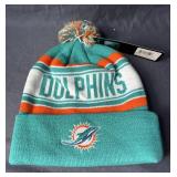 Miami Dolphins NFL Football Team Apparel Beanie Hat, Size Youth OSFM - Brand New