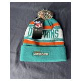 Miami Dolphins NFL Football Team Apparel Beanie Hat, Size Youth OSFM - Brand New
