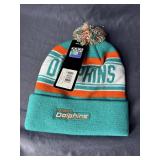 Miami Dolphins NFL Football Team Apparel Beanie Hat, Size Youth OSFM - Brand New