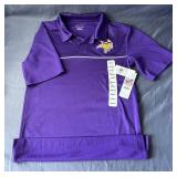 Minnesota Vikings NFL Football Polo Shirt, Size Adult Small - Brand New