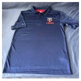 Minnesota Twins MLB Baseball Majestic Brand Polo Shirt, Size Adult Small - New