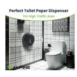 Alpine Single Roll Jumbo Tissue Dispenser, Black - New