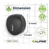 Alpine Single Roll Jumbo Tissue Dispenser, Black - New