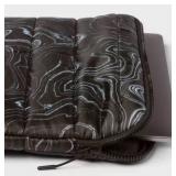 Heyday Black Marbled Laptop Bag Sleeve, Holds 15" Laptop - Brand New