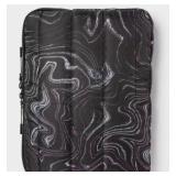 Heyday Black Marbled Laptop Bag Sleeve, Holds 15" Laptop - Brand New