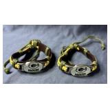 Green Bay Packers Leather Bracelets - New