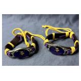Minnesota Vikings Leather Adjustable Bracelets - New