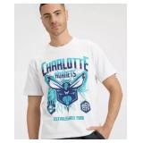 Charlotte Hornets NBA Basketball White T-Shirt, Size Adult XL - Brand New
