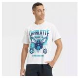 Charlotte Hornets NBA Basketball White T-Shirt, Size Adult XL - Brand New