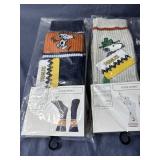 Peanuts Socks Size Adult Shoe Size 6.5-12.5, 2 Pairs Blue & Cream - Brand New