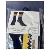 Peanuts Socks Size Adult Shoe Size 6.5-12.5, 2 Pairs Blue & Cream - Brand New