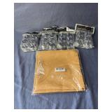 4 Packs of 6 Silver Plastic Napkin Rings and 1 Gold Napkin Pack of 5 - Brand New
