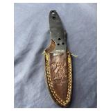Stainless Steel Knife with Leather Sheath