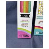 6-packs Char Charms Tumbler Straws, 30oz and 40oz -  Brand New