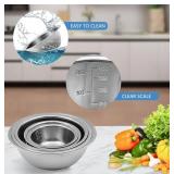 Stainless Steel Mixing Bowl Set of 5 - Brand New *Q