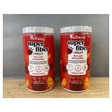 Bellway Super Fiber & Fruit Psyllium Supplement - Raspberry Lemon - 2 Total - Brand New *Q