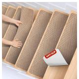 Non-Slip Carpet Stair Treads, 8" x 30", 15 Total - Brand New *Q